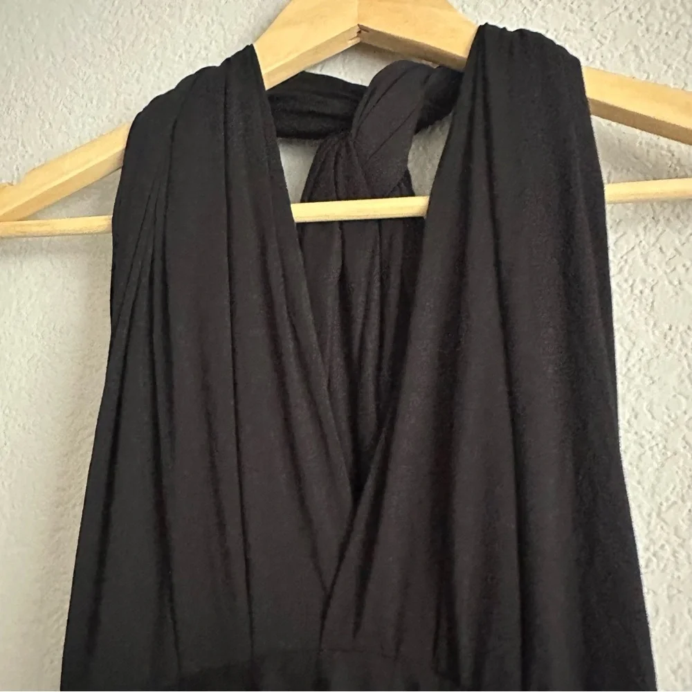 Lulus Tricks of the Trade Slate Black Maxi Dress Size Large NWT - Picture 9 of 16